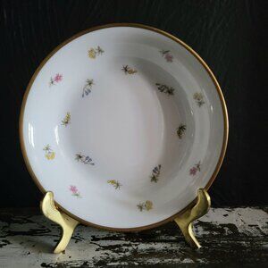 Richard Ginori Berry Bowl Dainty Flowers w/Butterflies, Fruit/Dessert/Sauce Bowl